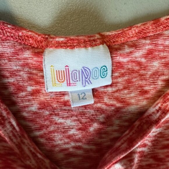 Lularoe Red Heathered Shirt 8607 - Picture 6 of 6